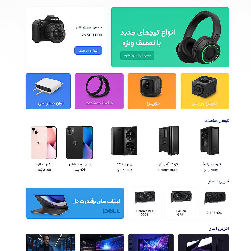 سایت آماده فروشگاه اینترنتی تیک‌تاک